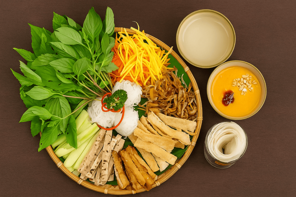 The balanced vegan menu includes standout items like mushroom hotpot, spicy mushroom fried rice, veggie tempura, and Zenhouse spring rolls